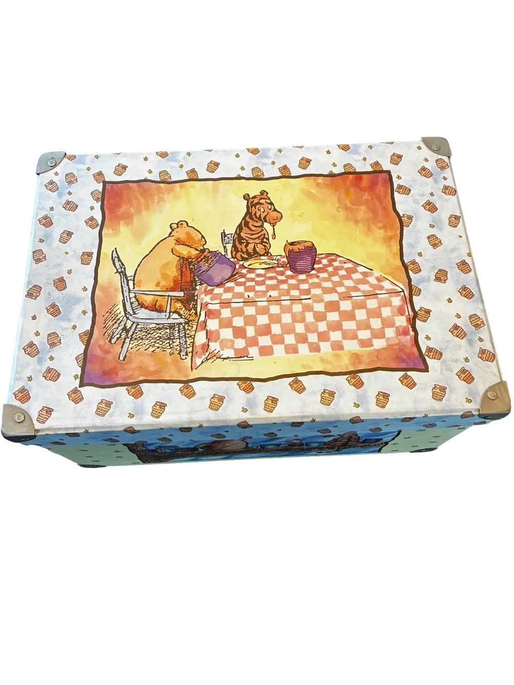 Vintage Disney Classic Pooh Keepsake Storage Box Nursery Decor